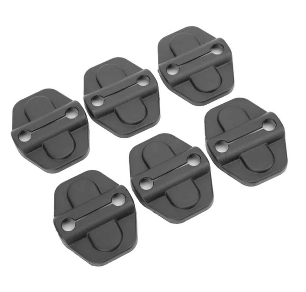6-Piece Automotive Door Lock Striker Cover  for Jeep Wrangler JL/Gladiator JT
